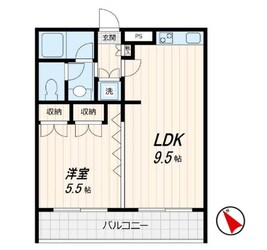 セシーズイシイ１３の物件間取画像